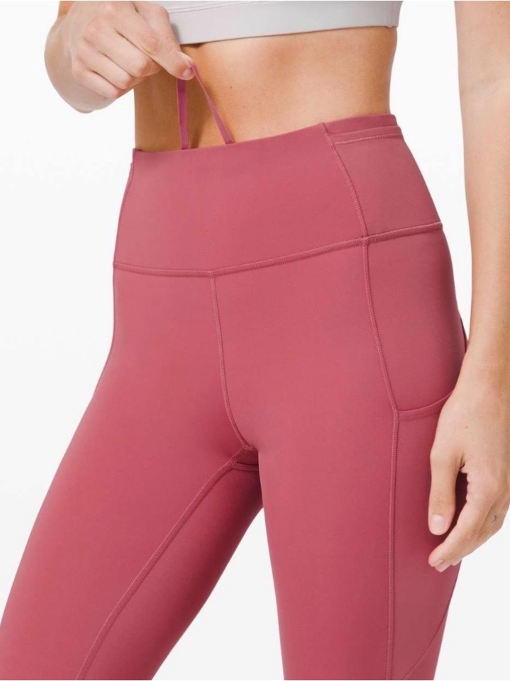 Lululemon Fast and Fee Crop Cherry Tint - Picture 5 of 5